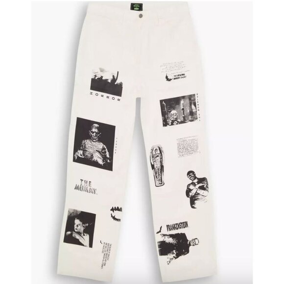 Levi’s x Universal Monsters Stay Loose Carpenter Jeans 32x32 Monster Mash Mens - Picture 1 of 16